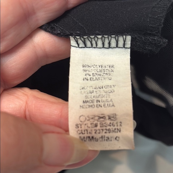 Love Culture Black Pencil Pull On Skirt with Transparent Bands - Picture 6 of 7